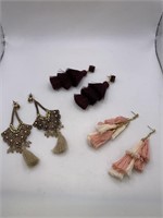 TASSEL PIERCED EARRING LOT