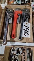 Ridgid (2) 12" and (1) 14" Pipe Wrenches