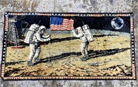 1960s NASA Original Moon Landing Textile/Rug