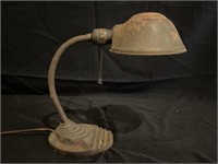 Vintage Eagle Art Deco Gooseneck Desk Lamp