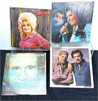 Vintage Country Music LP Record Albums