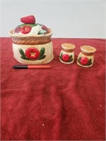 Vintage Fruit Basket Cannister (7×6.5W) with