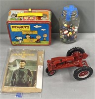 Die-Cast Farmall Tractor; Peanut Lunchbox etc