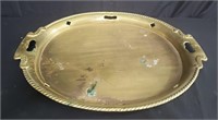 Vintage brass tray