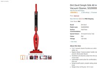 Dirt Devil Simpli-Stik All in One Stick Vacuum