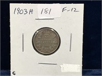 1903H Can Silver Ten Cent Piece  F12
