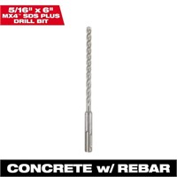 5/16 in. X 6 in. 4-Cutter SDS-PLUS Drill Bit