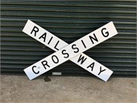 Original Alluminium Railway Crossing Sign