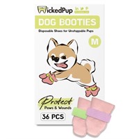 O3541  WickedPup Disposable Pet Booties 36 Count