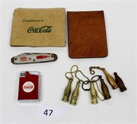 Coca Cola Musical Lighter Billfold & Keychains