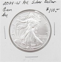 1924-W American Eagle Silver Dollar BU