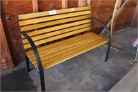 wooden bench (lobby area)