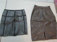 2 Ladies Large Brown Leather (argentina) & Body Gl