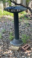 Metal bird bath approximately 31? tall no