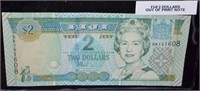 Fiji 2 Dollars Out Of Print Note