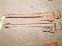 2-Ridgid 24" pipe wrenches