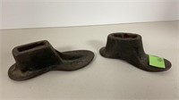 2 cast iron Childrens shoe cobbler's lasts (cute)