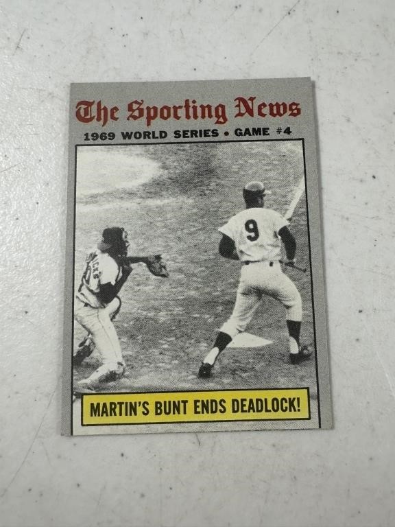 1970 TOPPS BASEBALL - "THE SPORTING NEWS" 1969