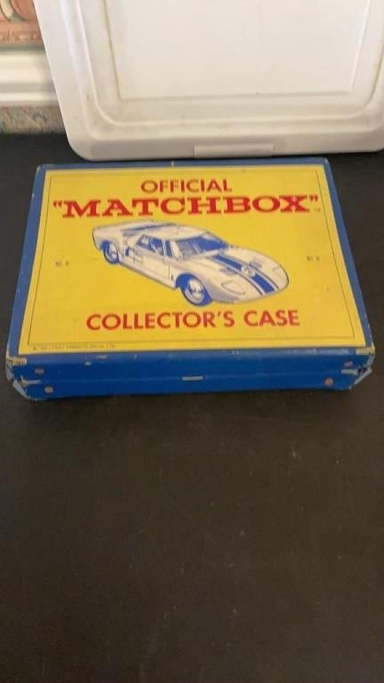 Matchbox cars and case