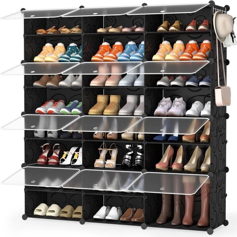Shoe Rack 9 Tier Shoe Storage Cabinet 36 Pair...