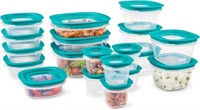 Rubbermaid 38pc Storage Containers, Clear/Blue