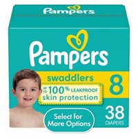 Pampers Swaddlers Baby Diaper Size 8, 38ct