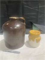 Stoneware Whiskey Jug & Honey Potl