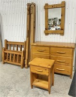 Knotty Pine Country Bedroom Set