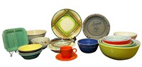 Collection Mid Century Pyrex, Fiesta Kitchenware