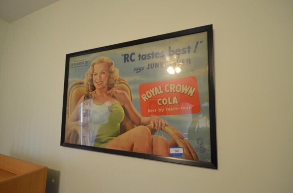 RC COLA POSTER 41 IN X 28 IN