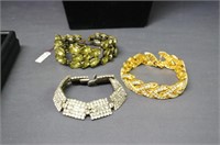 3 Assorted Costume/ Estate Bracelets