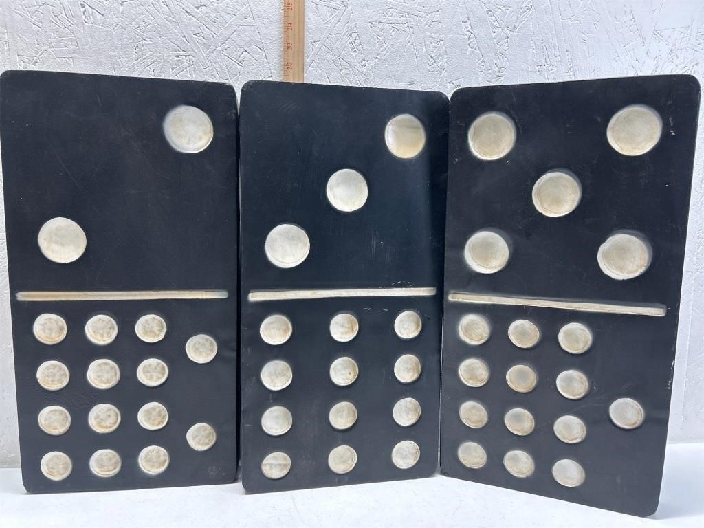 Dominoes wal art. 3pc 20x10