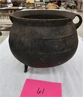 Antique Cast Iron Cauldron 3 Leg