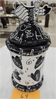 Joanne Delomba Whimsical Cookie Jar I Love You