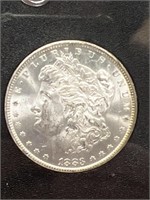 1883 CC Morgan Silver Dollar in a GSA Holder