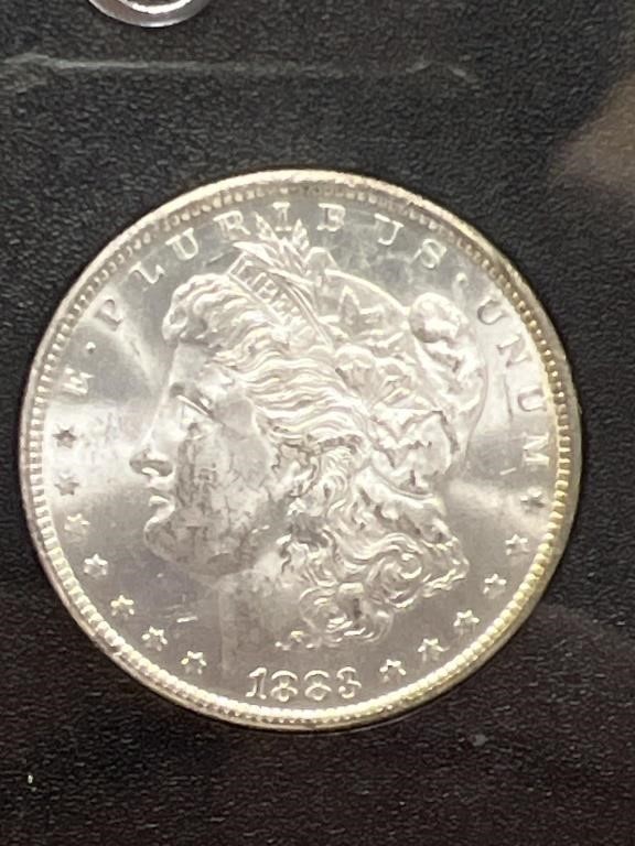 1883 CC Morgan Silver Dollar in a GSA Holder