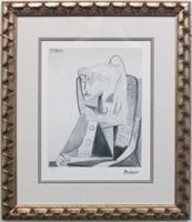 PORTRAIT OF SYLVETTE LIMITED EDITION BY PICCASO
