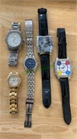 5 men’s wrist watches including a Jacob and