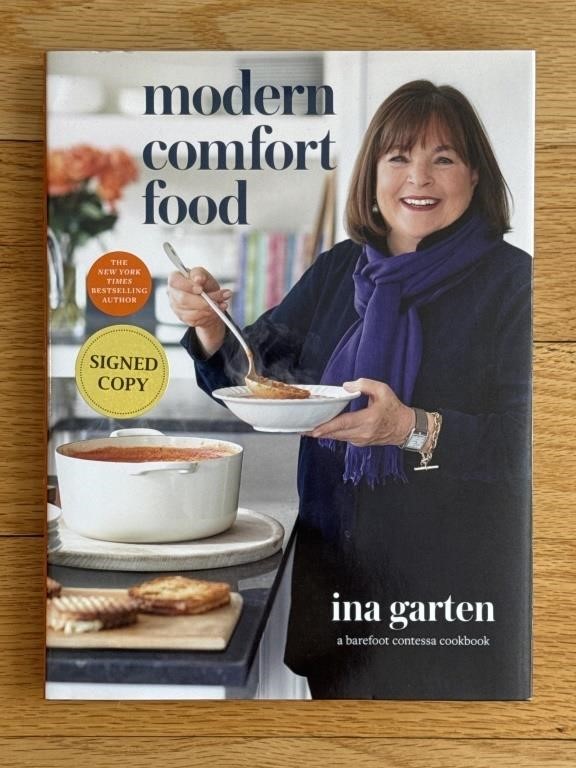 Signed Ina Garten Modern Comfort Food Cookbook