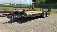 2016 Rice 14,000# Tag Trailer,