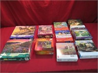 Puzzles: Various Styles, 10pc Lot