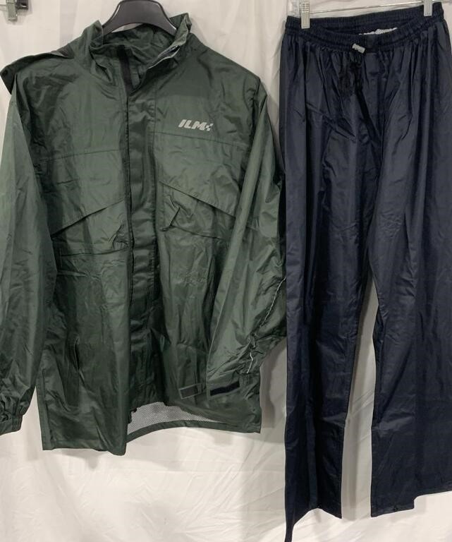 ILM MOTORCYCLE RAIN WEAR MENS LARGE