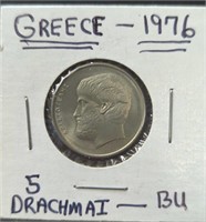 Uncirculated 1976 Greek coin
