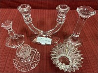 5 crystal candlestick, various sizes