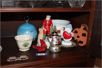 CHRISTMAS lenox dish, music box , snowman ,
