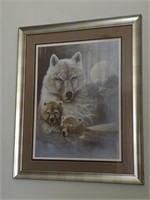 Framed & Matted Wolf Print