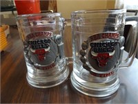 Chicago Bulls Glass Beer Mugs