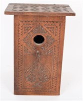 EARLY CHIP CARVED BIRD HOUSE