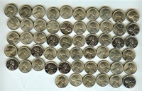 1943-PDS Cent Brilliant UNC 56pcs