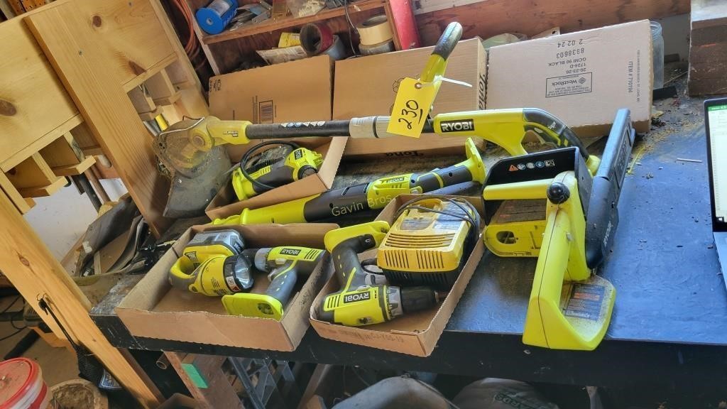 Ryobi set of tools